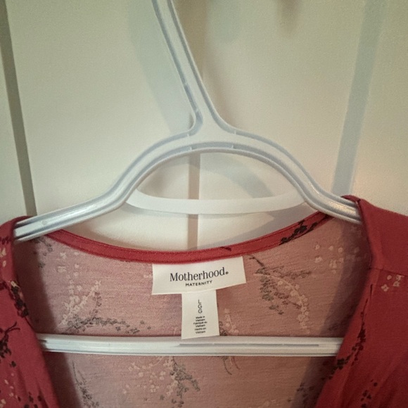 Motherhood maternity maxi length dress wrap style size LG - Picture 4 of 5